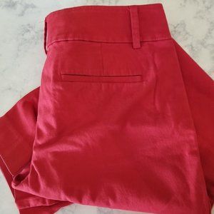 Ann Taylor Loft - Ankle Pant - Red - Size 0